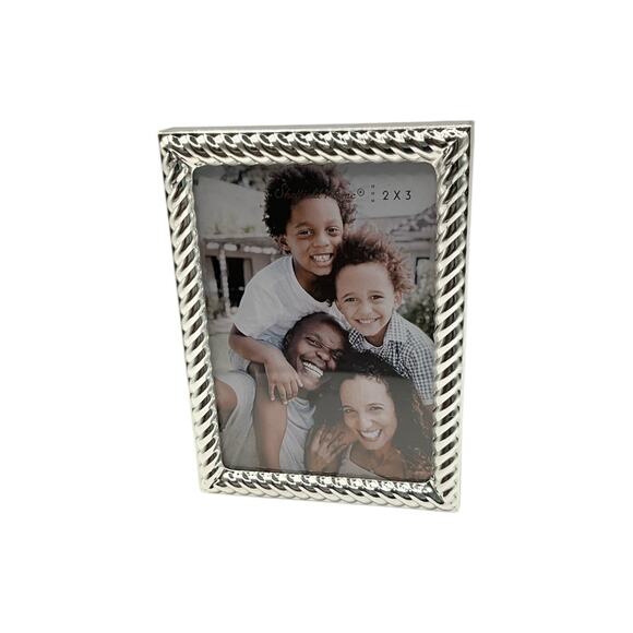 2x3 Beaded/Rope Table Top Picture Frame - Picture 1 of 2